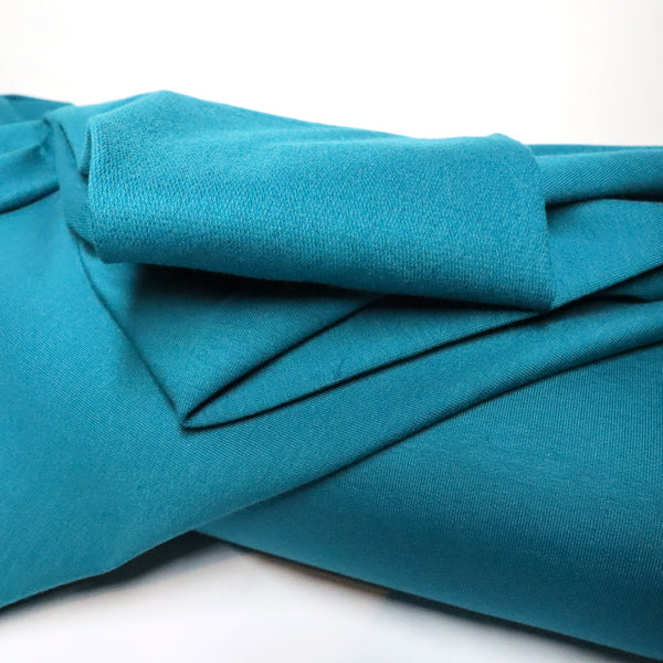 European French Terry 95% Cotton 5% Elastane - Petrol *Remnant 2.3m Was $77.97 Now $62